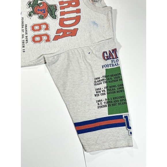 Vintage Long Gone Garan University Of Florida Gators UF 1966 Sweater Shirt Large - Picture 8 of 15